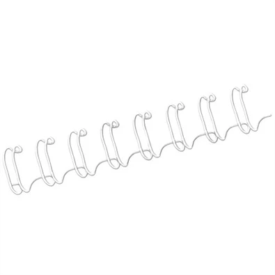Fellowes 10 mm 51-80 laphoz fehér fémspirál Fellowes 10 mm 51-80 laphoz fehér fémspirál