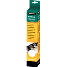 Fellowes 14mm 25db-os 81-100lapos fehér műanyag spirál Fellowes 14mm 25db-os 81-100lapos fehér műanyag spirál
