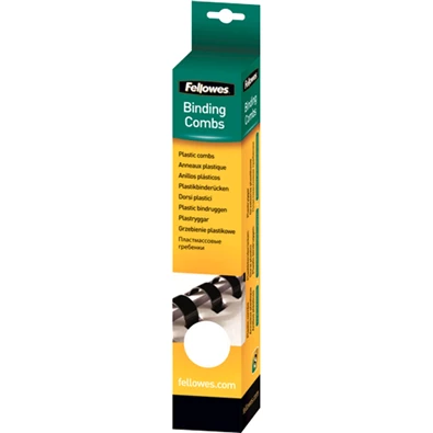 Fellowes 14mm 25db-os 81-100lapos fehér műanyag spirál Fellowes 14mm 25db-os 81-100lapos fehér műanyag spirál