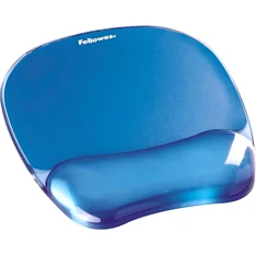 Fellowes 9114120 Crystal Gel géltöltésű csuklótámaszos kék egérpad Fellowes 9114120 Crystal Gel géltöltésű csuklótámaszos kék egérpad
