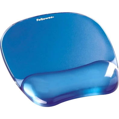 Fellowes 9114120 Crystal Gel géltöltésű csuklótámaszos kék egérpad Fellowes 9114120 Crystal Gel géltöltésű csuklótámaszos kék egérpad