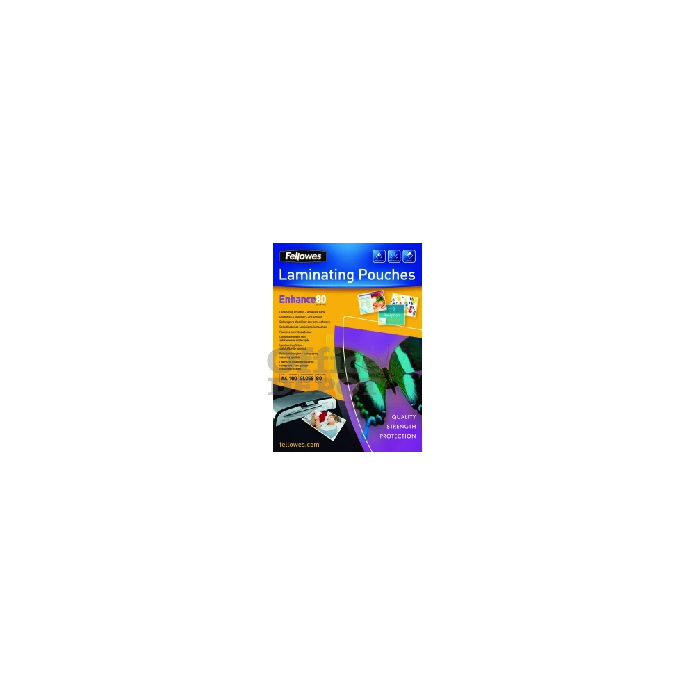 Fellowes A5 80 mikron 25db/cs fényes lamináló fólia