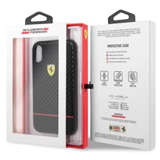 Ferrari On-Track Racing iPhone X/XS karbon karbon/gumi hátlap Ferrari On-Track Racing iPhone X/XS karbon karbon/gumi hátlap