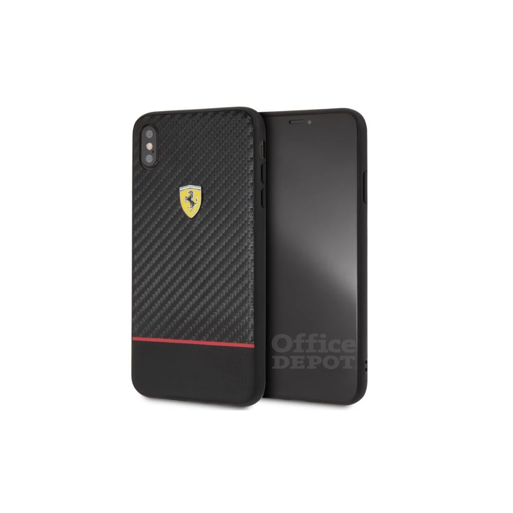 Ferrari On-Ttrack Racing iPhone XS MAX karbon karbon/gumi hátlap