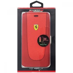 Ferrari SF Pit Stop iPhone 7 Plus piros kinyitható tok Ferrari SF Pit Stop iPhone 7 Plus piros kinyitható tok