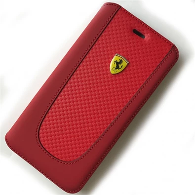 Ferrari SF Pit Stop iPhone 7 Plus piros kinyitható tok Ferrari SF Pit Stop iPhone 7 Plus piros kinyitható tok