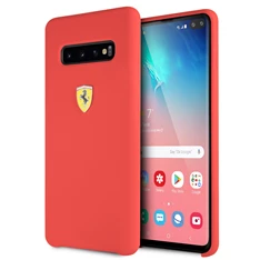 Ferrari Samsung S10 Plus SF piros szilikon hátlap Ferrari Samsung S10 Plus SF piros szilikon hátlap