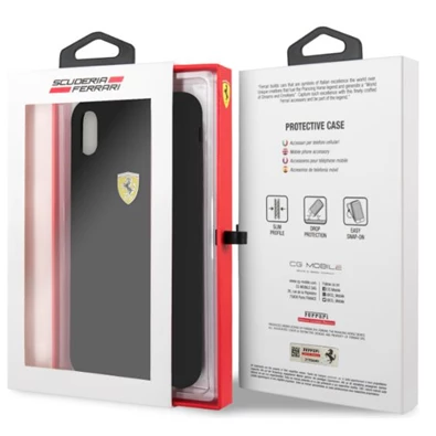 Ferrari SF iPhone XS MAX fekete szilikon hátlap Ferrari SF iPhone XS MAX fekete szilikon hátlap