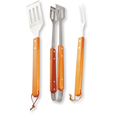 Fieldmann FZG 9018 rozsdamentes acél bambusz fogantyús 3db-os BBQ szett Fieldmann FZG 9018 rozsdamentes acél bambusz fogantyús 3db-os BBQ szett