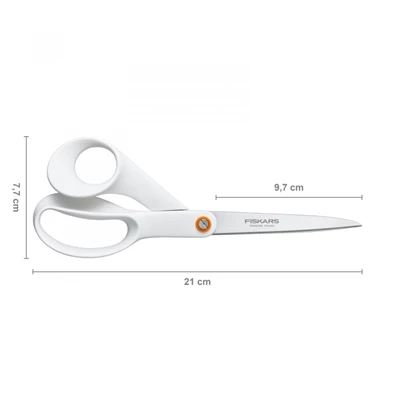 Fiskars 1020412 21 cm fehér általános olló Fiskars 1020412 21 cm fehér általános olló