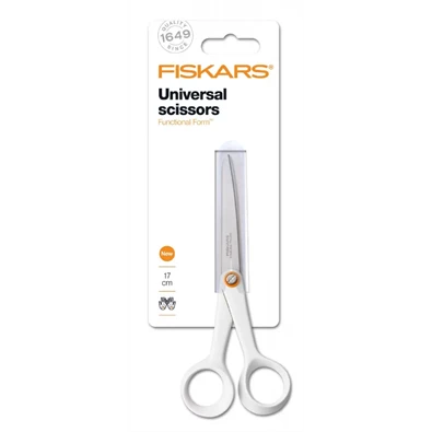 Fiskars 1020413 17 cm fehér általános olló Fiskars 1020413 17 cm fehér általános olló