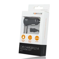 Forever iPhone 8-PIN 2,1A autós töltő Forever iPhone 8-PIN 2,1A autós töltő