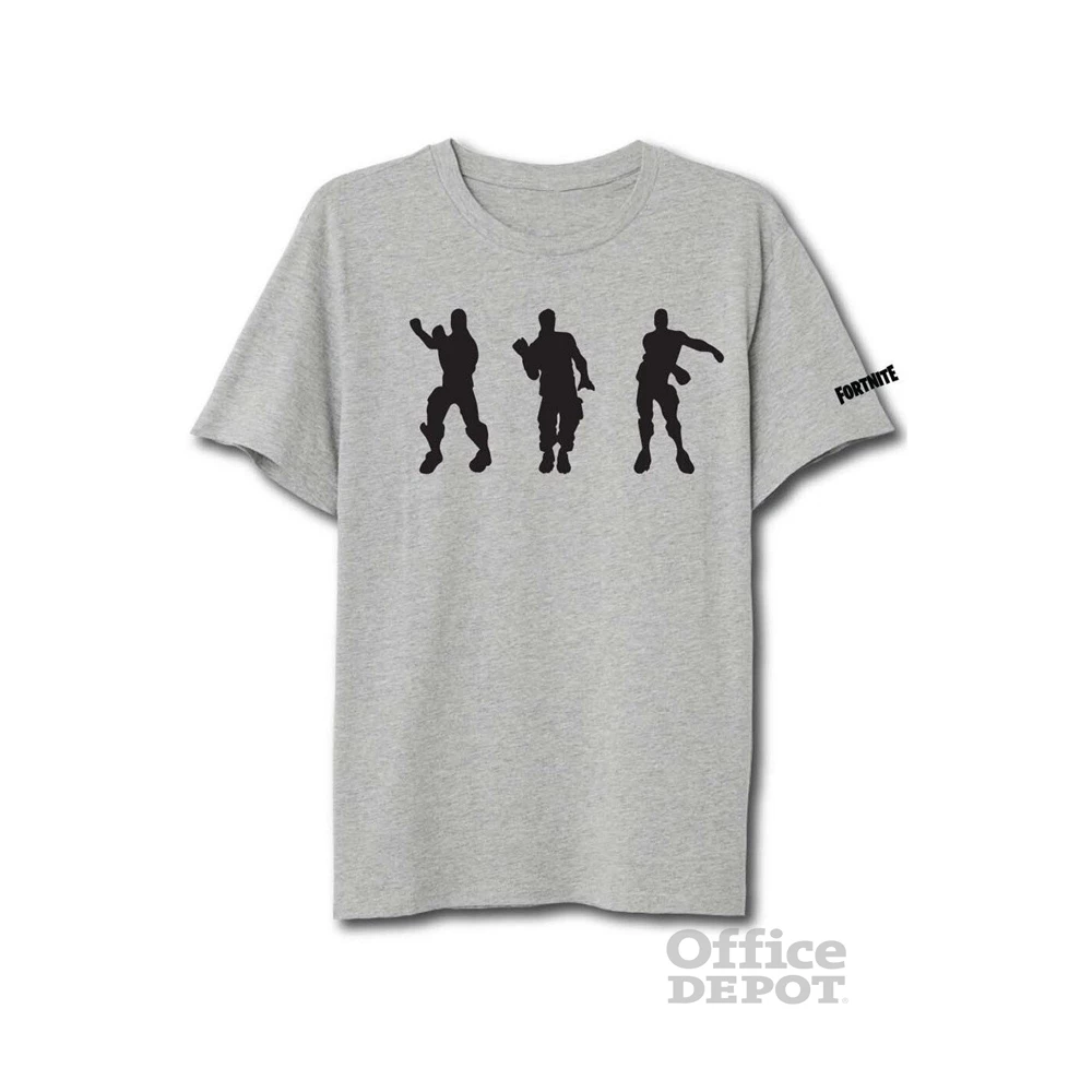 Fortnite Dancing mintás szürke póló, XXL méret