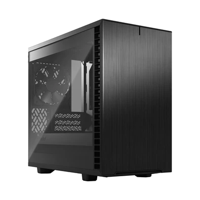 Fractal Design Define 7 Nano fekete (táp nélküli) ablakos mini-ITX ház Fractal Design Define 7 Nano fekete (táp nélküli) ablakos mini-ITX ház