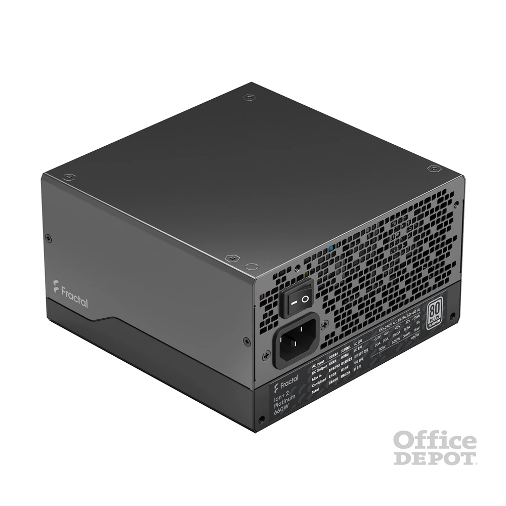 Fractal Design Ion+ 2 650W (660W) 80+ Platinum ventillátorral moduláris dobozos tápegység