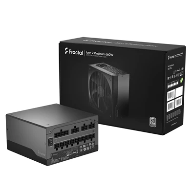 Fractal Design Ion+ 2 650W (660W) 80+ Platinum ventillátorral moduláris dobozos tápegység