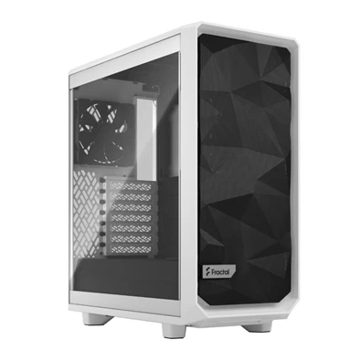 Fractal Design Meshify 2 Compact Fehér ablakos (Táp nélküli) ATX ház Fractal Design Meshify 2 Compact Fehér ablakos (Táp nélküli) ATX ház