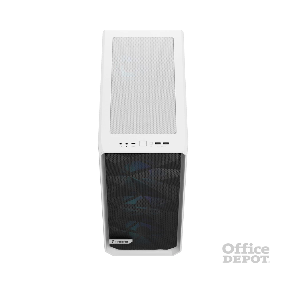 Fractal Design Meshify 2 Compact RGB fehér (táp nélküli) ablakos ATX ház
