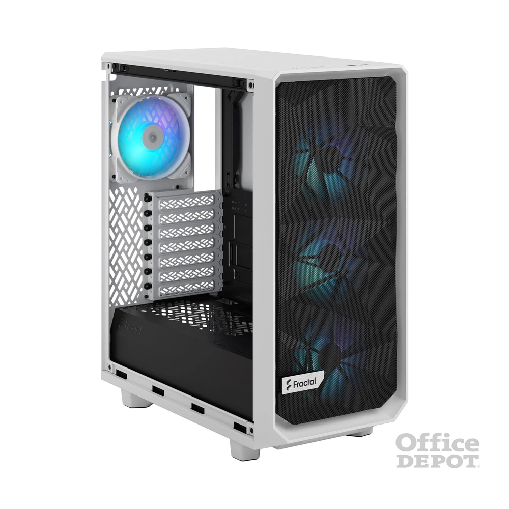 Fractal Design Meshify 2 Compact RGB fehér (táp nélküli) ablakos ATX ház