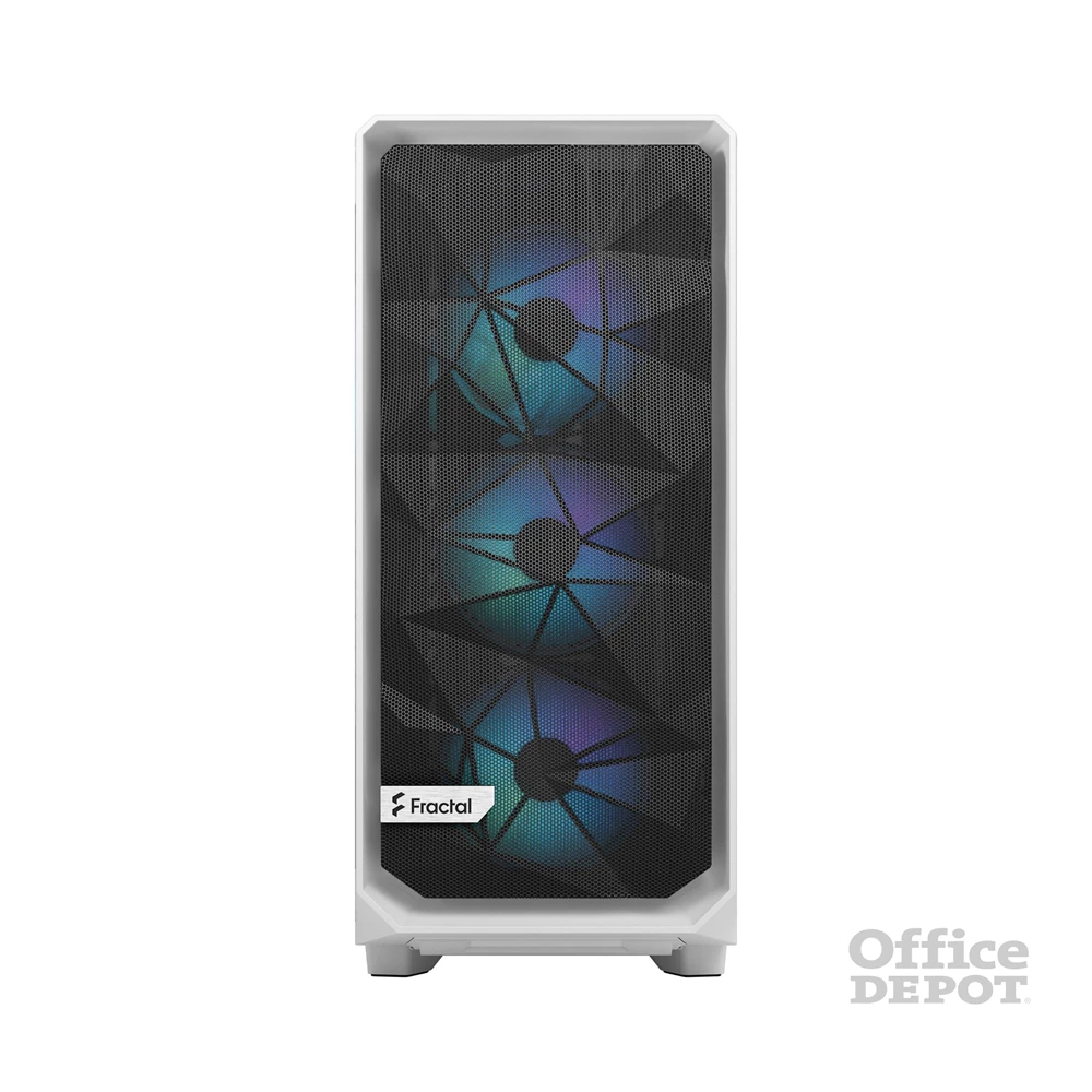 Fractal Design Meshify 2 Compact RGB fehér (táp nélküli) ablakos ATX ház