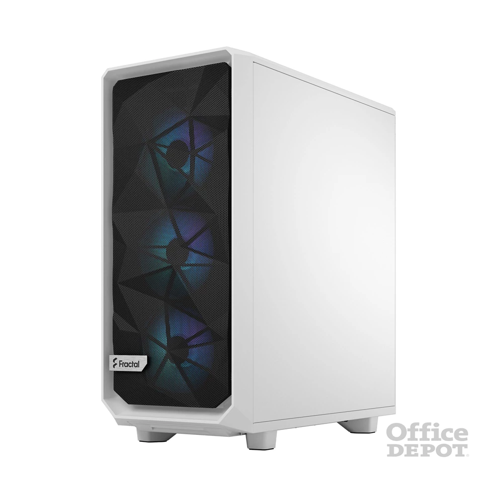 Fractal Design Meshify 2 Compact RGB fehér (táp nélküli) ablakos ATX ház