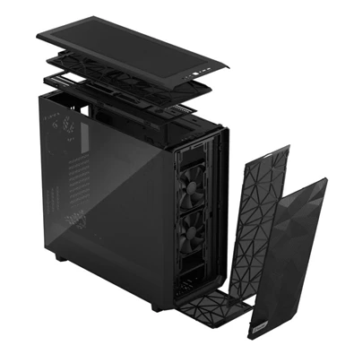 Fractal Design Meshify 2 XL Fekete világos ablakos (Táp nélküli) E-ATX ház Fractal Design Meshify 2 XL Fekete világos ablakos (Táp nélküli) E-ATX ház