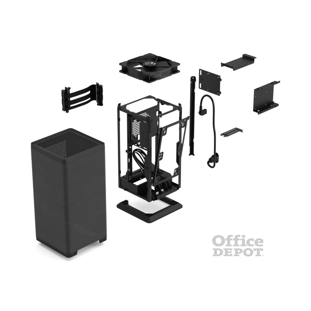 Fractal Design Mood fekete (táp nélküli) m-ITX ház