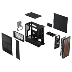 Fractal Design North fekete (táp nélküli) ATX ház Fractal Design North fekete (táp nélküli) ATX ház