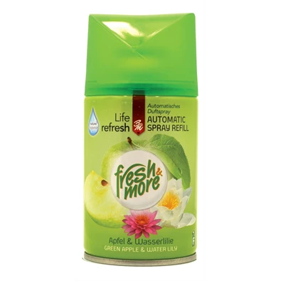 Fresh and More Automatic 250ml alma és vizililiom légfrissítő utántöltő Fresh and More Automatic 250ml alma és vizililiom légfrissítő utántöltő