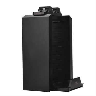 FroggieX FX-P4-C1-B Charge & Disc Tower PS4 dual töltőállomás + lemez tartó állvány FroggieX FX-P4-C1-B Charge & Disc Tower PS4 dual töltőállomás + lemez tartó állvány
