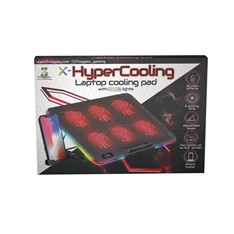 FroggieX FX-PC-P2-R HyperCooling notebook hütőpad telefontartóval FroggieX FX-PC-P2-R HyperCooling notebook hütőpad telefontartóval