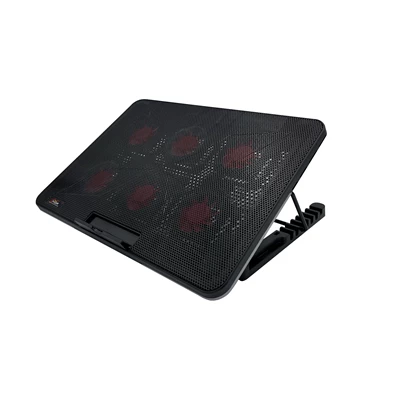 FroggieX FX-PC-P2-R HyperCooling notebook hütőpad telefontartóval FroggieX FX-PC-P2-R HyperCooling notebook hütőpad telefontartóval
