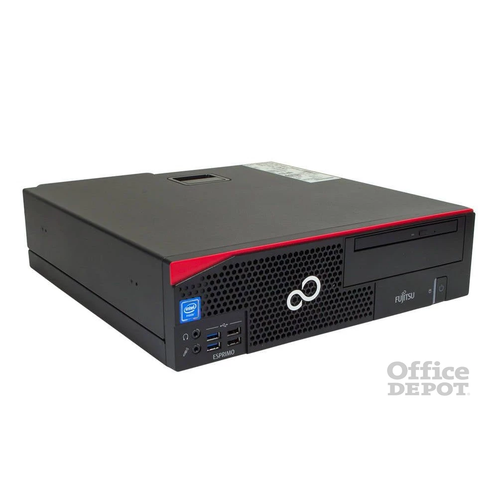 Fujitsu Esprimo D556 SFF/i3-6100/8GB/256GB SSD/Win Pro COA/fekete asztali számítógép (Használt A+,felújított)