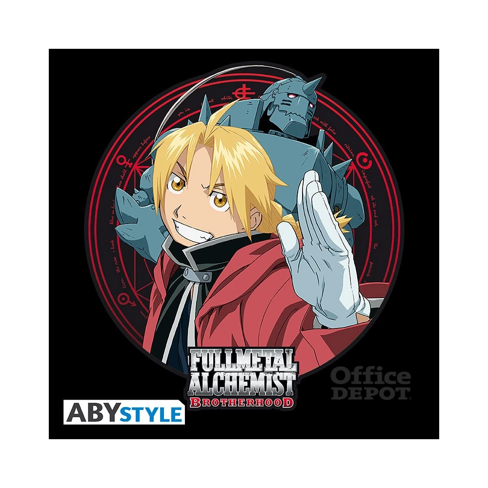 Fullmetal Alchemist "Ed & Al" fekete féri póló, L méret