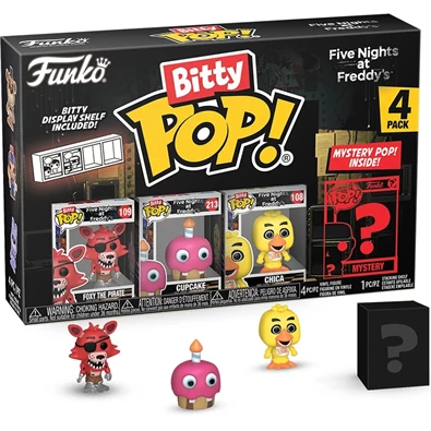 Funko Bitty POP! Five Nights at Freddy`s: Foxy figura 4db-os figura csomag Funko Bitty POP! Five Nights at Freddy`s: Foxy figura 4db-os figura csomag