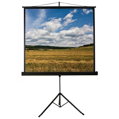 Funscreen Tripod 1:1 180cm×180cm hordozható 3 lábú állványos vetítővászon Funscreen Tripod 1:1 180cm×180cm hordozható 3 lábú állványos vetítővászon