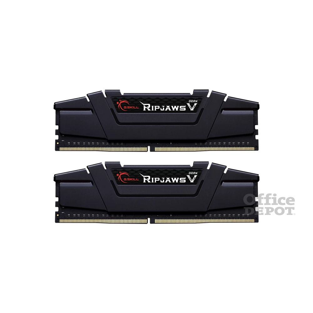 G.Skill 32GB/3200MHz DDR-4 Ripjaws V fekete (Kit 2 db 16GB) (F4-3200C16D-32GVK) memória