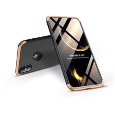 GKK GK0261 Apple iPhone XS Max hátlap - GKK 360 Full Protection 3in1 - Logo - fekete/arany GKK GK0261 Apple iPhone XS Max hátlap - GKK 360 Full Protection 3in1 - Logo - fekete/arany