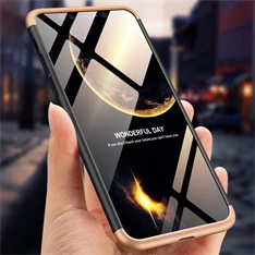 GKK GK0261 Apple iPhone XS Max hátlap - GKK 360 Full Protection 3in1 - Logo - fekete/arany GKK GK0261 Apple iPhone XS Max hátlap - GKK 360 Full Protection 3in1 - Logo - fekete/arany