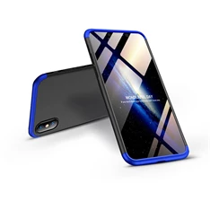 GKK GK0279 Apple iPhone XS Max hátlap - GKK 360 Full Protection 3in1 - fekete/kék GKK GK0279 Apple iPhone XS Max hátlap - GKK 360 Full Protection 3in1 - fekete/kék