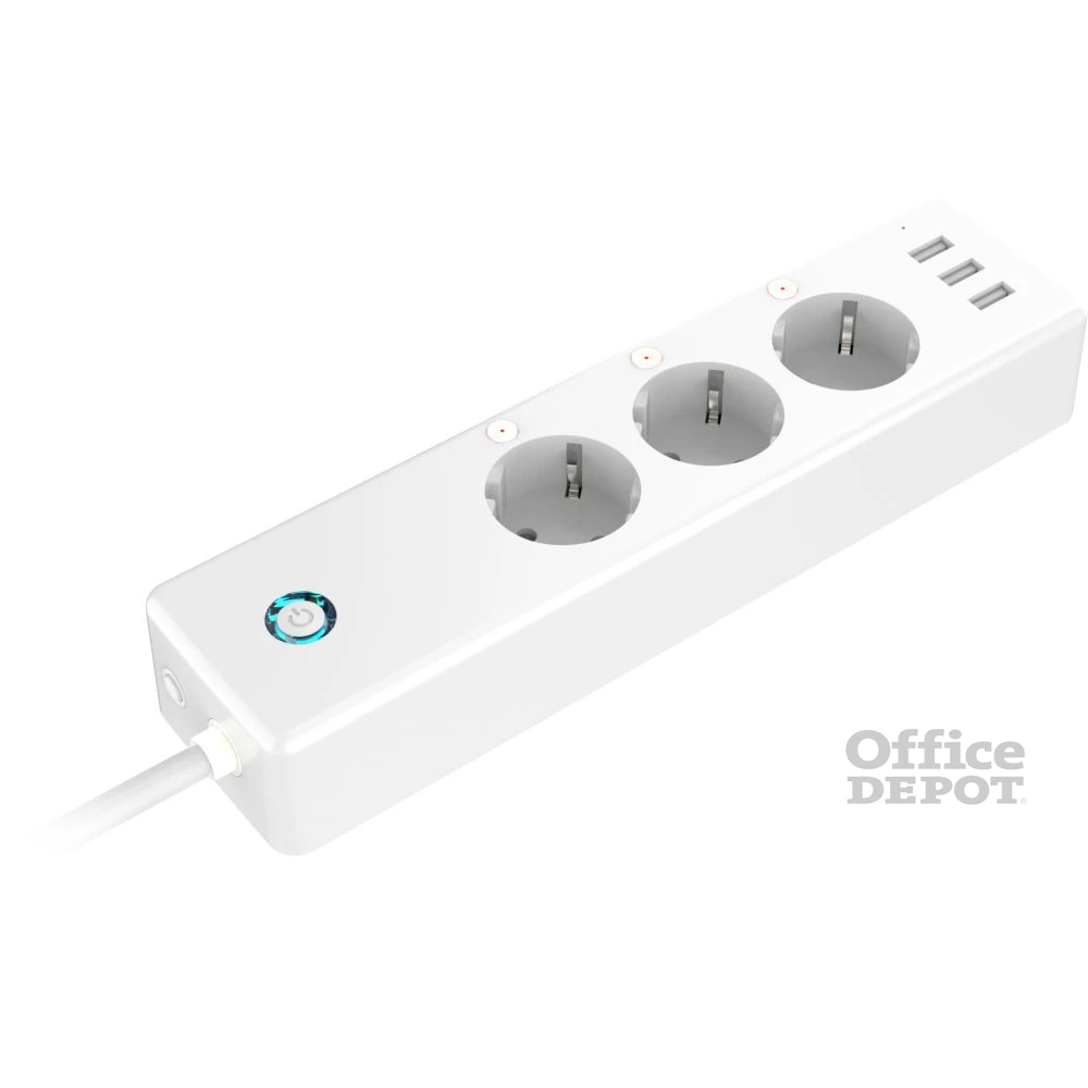 GOSUND P1 Smart Wi-Fi-s okos elosztó, 3xUSB és 3x230V, 1.5m kábel