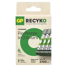 GP B50444 Eco E441+ 4xAA ReCyko 2100mAh akkumulátor töltő GP B50444 Eco E441+ 4xAA ReCyko 2100mAh akkumulátor töltő