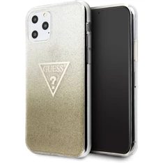 GUESS iPhone 11 Pro Max csillámos folyadékos háromszöges arany TPU tok GUESS iPhone 11 Pro Max csillámos folyadékos háromszöges arany TPU tok