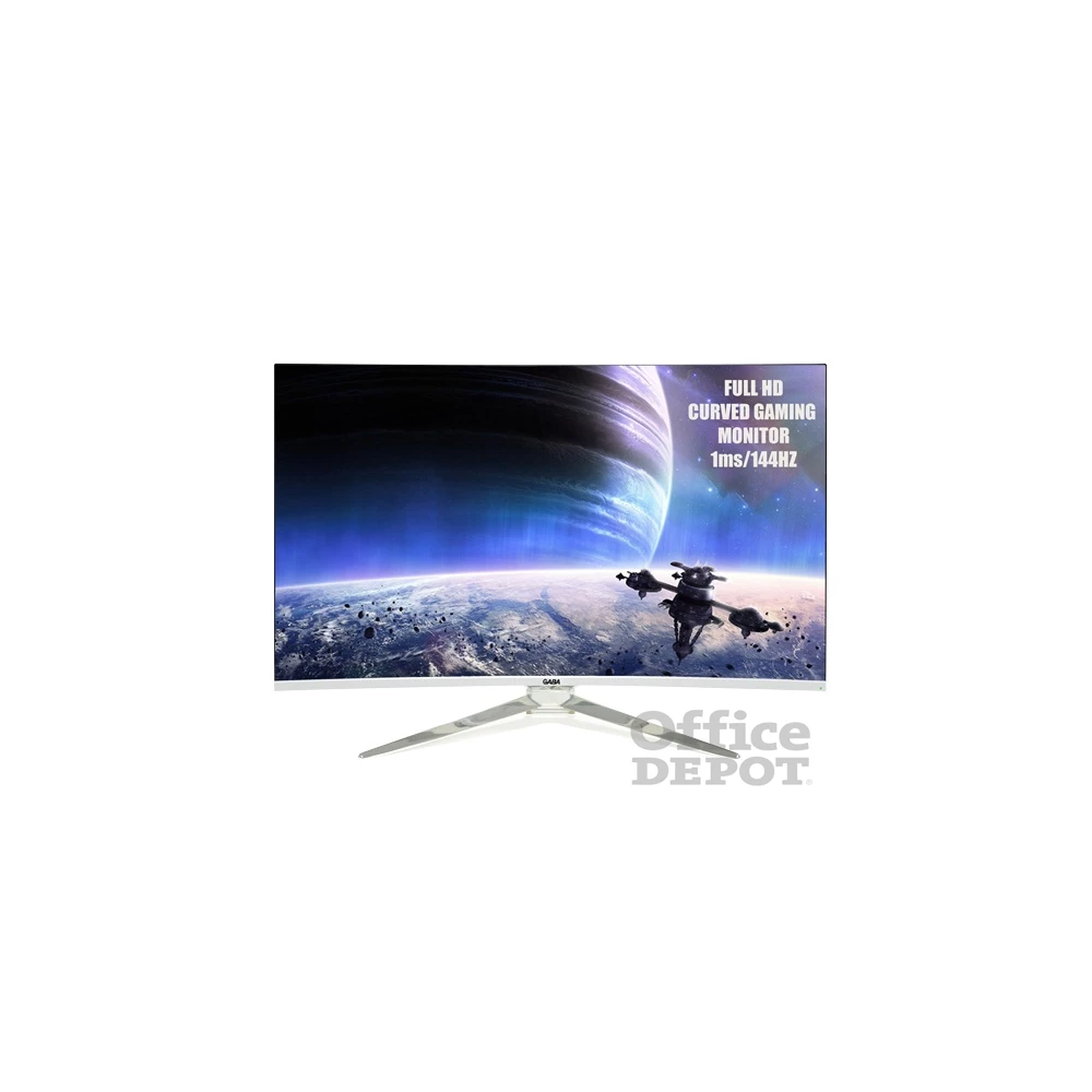 Gaba 31,5" GL-3218QB1 LED DPP HDMI ívelt kijelzős fehér Gamer monitor