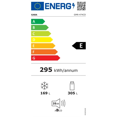 Gaba GMR-474CD 474 L Négyajtós NoFrost hűtőszekrény Gaba GMR-474CD 474 L Négyajtós NoFrost hűtőszekrény