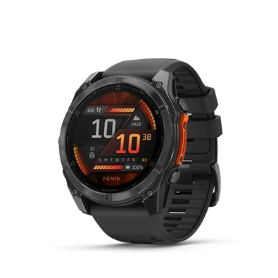 Garmin 010-02905-00 fenix 8 AMOLED (51mm) szilikon pántos fekete okosóra Garmin 010-02905-00 fenix 8 AMOLED (51mm) szilikon pántos fekete okosóra