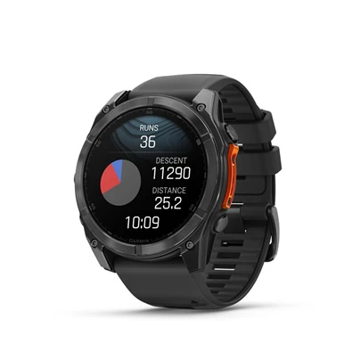 Garmin 010-02905-00 fenix 8 AMOLED (51mm) szilikon pántos fekete okosóra Garmin 010-02905-00 fenix 8 AMOLED (51mm) szilikon pántos fekete okosóra