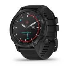 Garmin Descent Mk2S karbon szürke DLC fekete szilikon szíjjal okosóra Garmin Descent Mk2S karbon szürke DLC fekete szilikon szíjjal okosóra