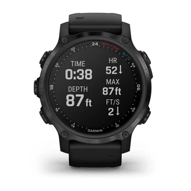 Garmin Descent Mk2S karbon szürke DLC fekete szilikon szíjjal okosóra Garmin Descent Mk2S karbon szürke DLC fekete szilikon szíjjal okosóra