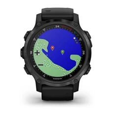 Garmin Descent Mk2S karbon szürke DLC fekete szilikon szíjjal okosóra Garmin Descent Mk2S karbon szürke DLC fekete szilikon szíjjal okosóra